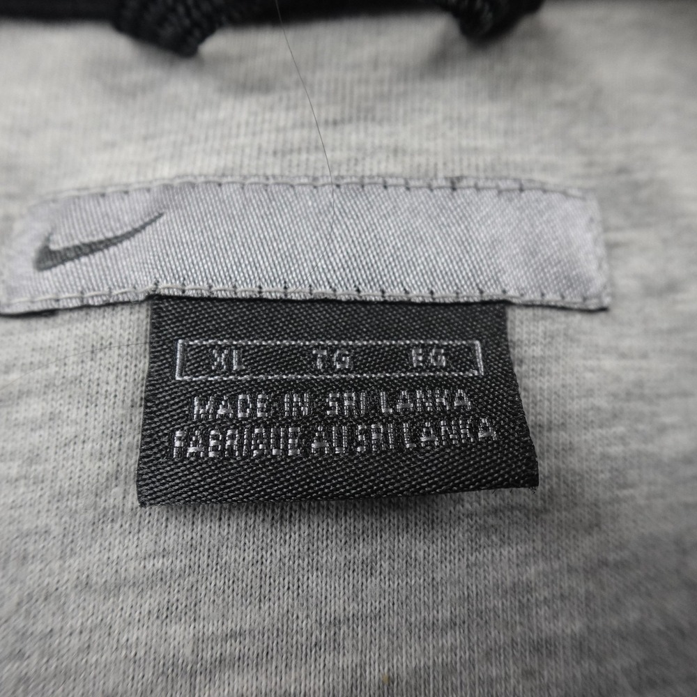 VTG Nike Jacket‎ Mens XL Black Full Zip Reflective Windbreaker Coat Run Gym Y2K - Picture 5 of 10
